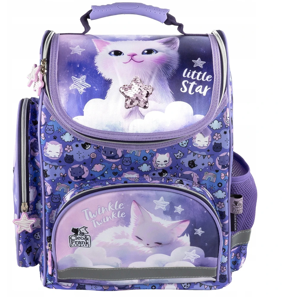 Derform Mokyklinė kuprinė dla dziewczynki 1 klasa CLEO I FRANK KOTEK LITTLE STAR