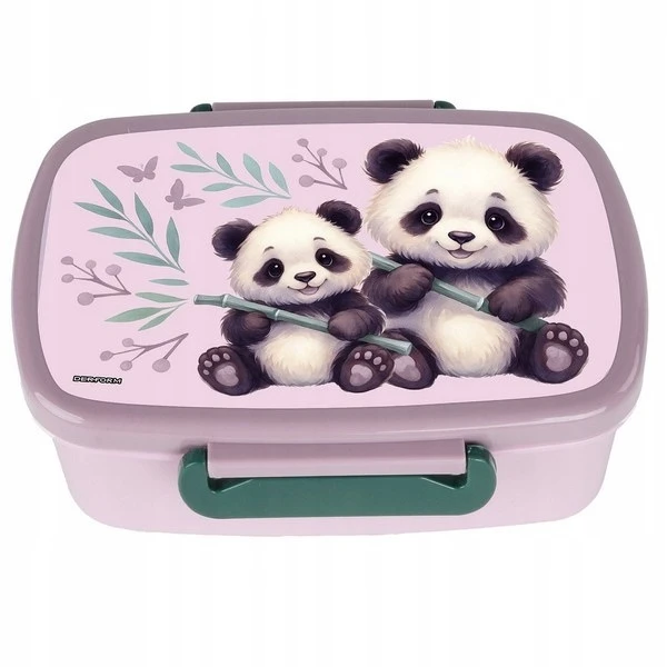 DERFORM ŚNIADANIÓWKA SZKOLNA POJEMNIK NA ŻYWNOŚĆ PANDA