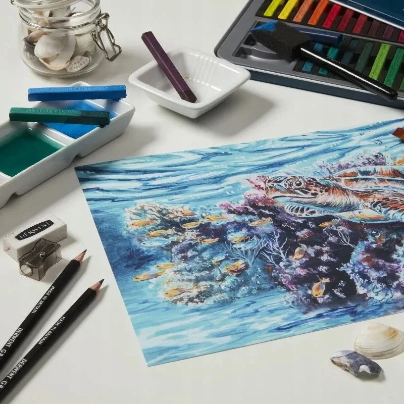 Derwent Akvarelinės kreidelės Inktense 12vnt. metalinė dėžutė