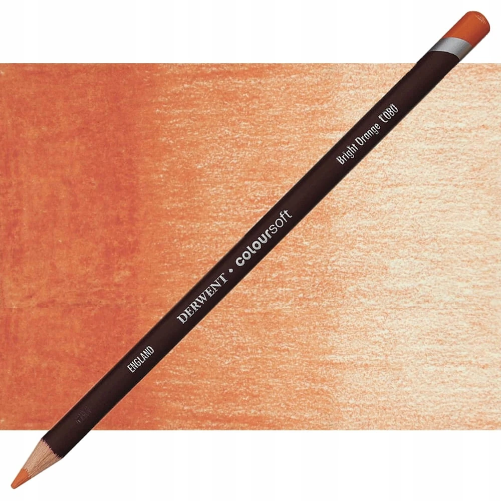 Derwent Coloursoft pieštukas C080 ryškiai oranžinis