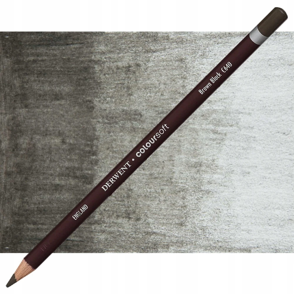 Derwent Coloursoft pieštukas - Juodasis kaštonas C640