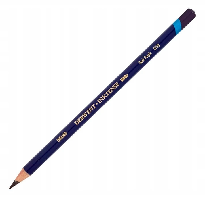Derwent Inktense spalvotieji pieštukai - Tamsiai violetinė 075