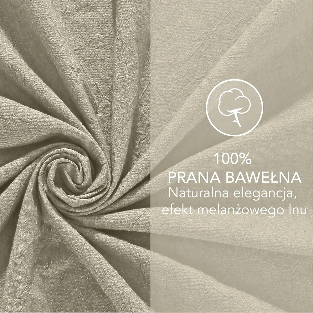 Design POSZEWKA NA PODUSZKE 40X60 Rinkinys 2 SZT BAWELNA BEZOWA WYGLAD LNU