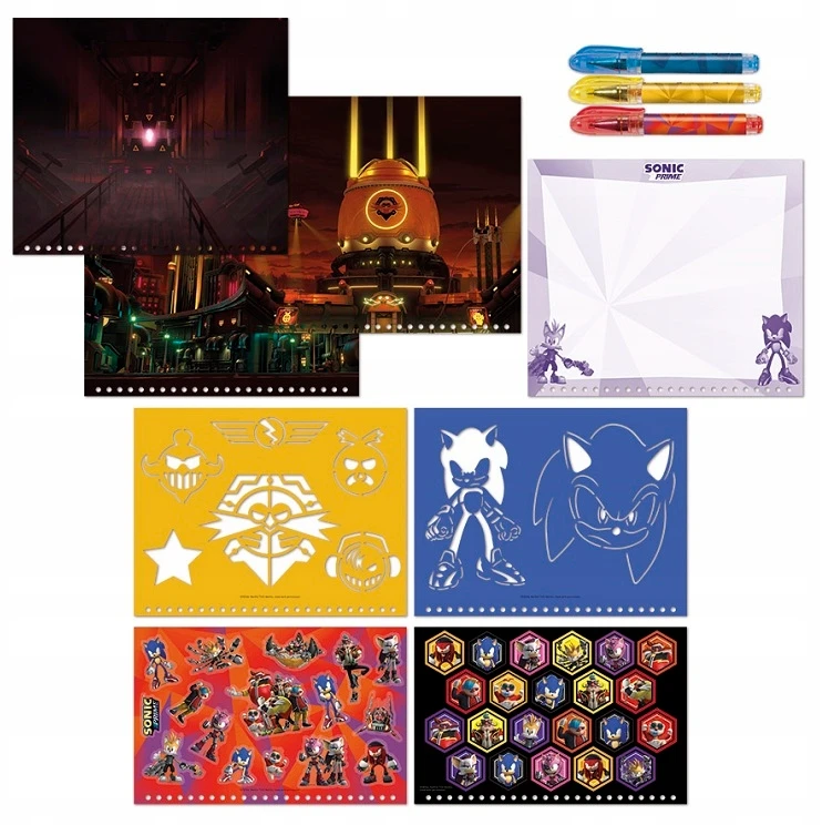 Designer Activity Book Sonic Totum kūrybinis rinkinys