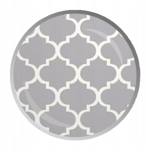 Designpremium Mėlynos spalvos 40x60 cm medvilninė pagalvės užvalkalas su pilku raštu