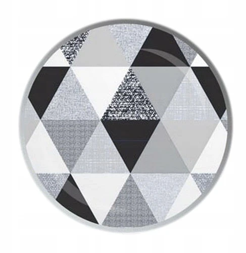 Designpremium Užvalkalas 40x40 w trójkąty szaro-juoda