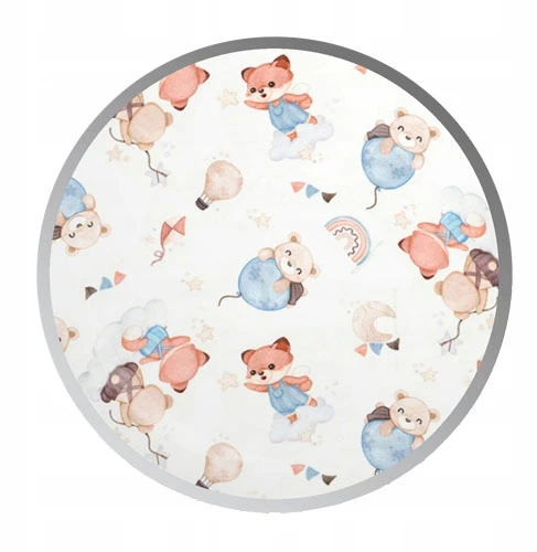 Designpremium Vaikiška pagalvės užvalkalas 40x60 cm su meškučiais ir balionais