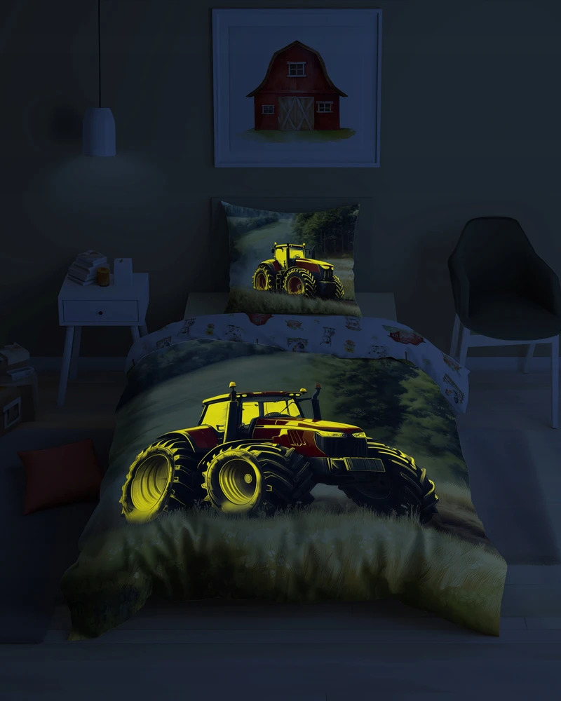 Detexpol Jaunimo patalynė 140x200cm TRAKTOR -100% MEDVILNĖ