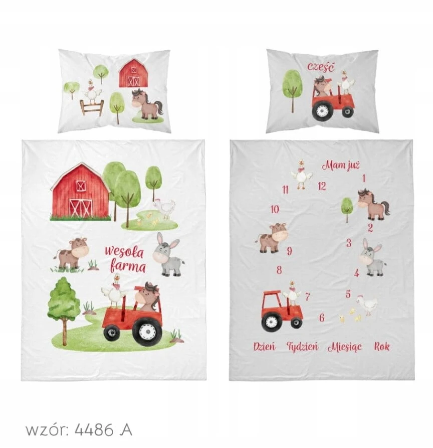 Detexpol Kūdikių patalynė 90x120 Tractor Farm COTTON