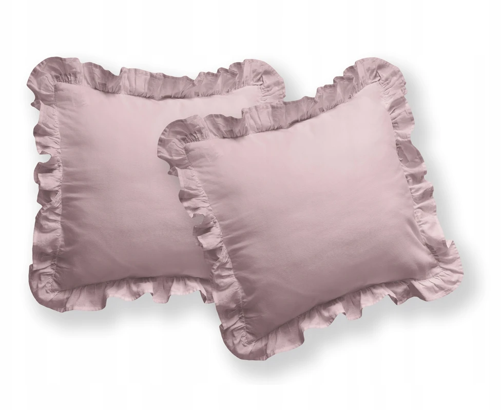 Detexpol Medvilninė patalynė su raukiniais, boho stiliaus, užsegama sagomis 160x200 Rožinė