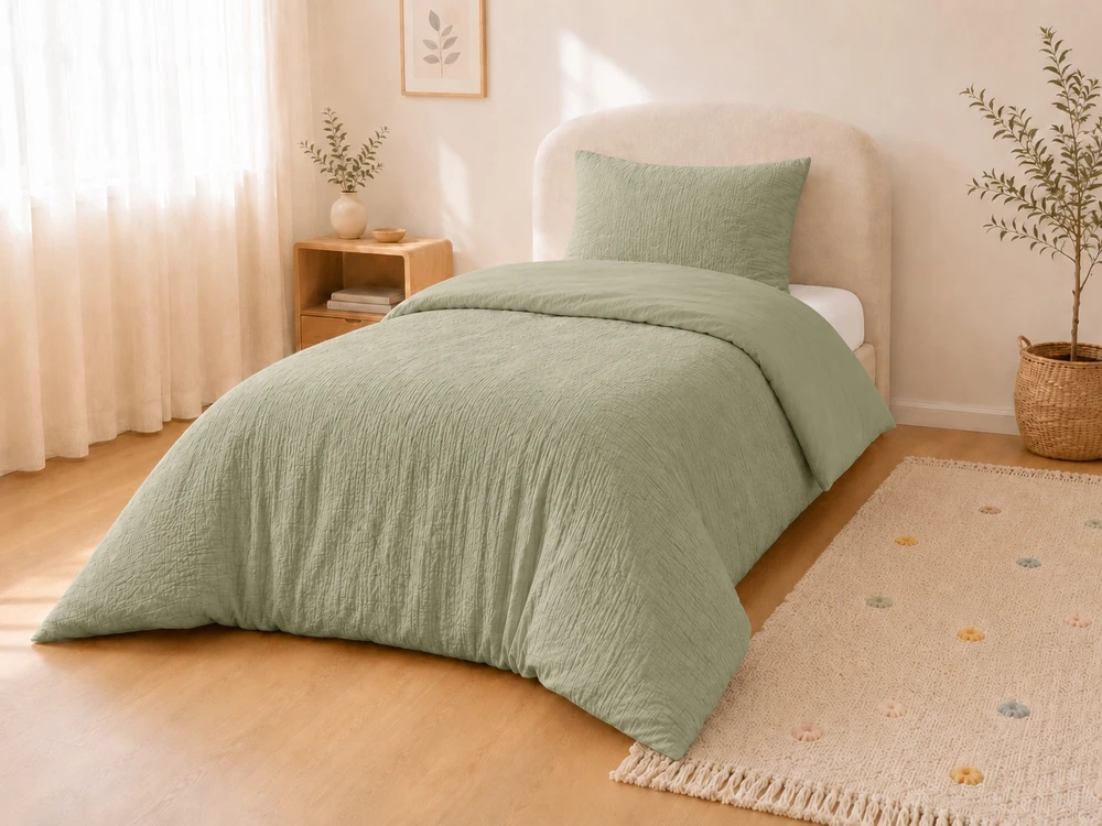 Detexpol „Muslin“ kūdikių patalynė 100x135 mėtų MEDVILNĖ Premium