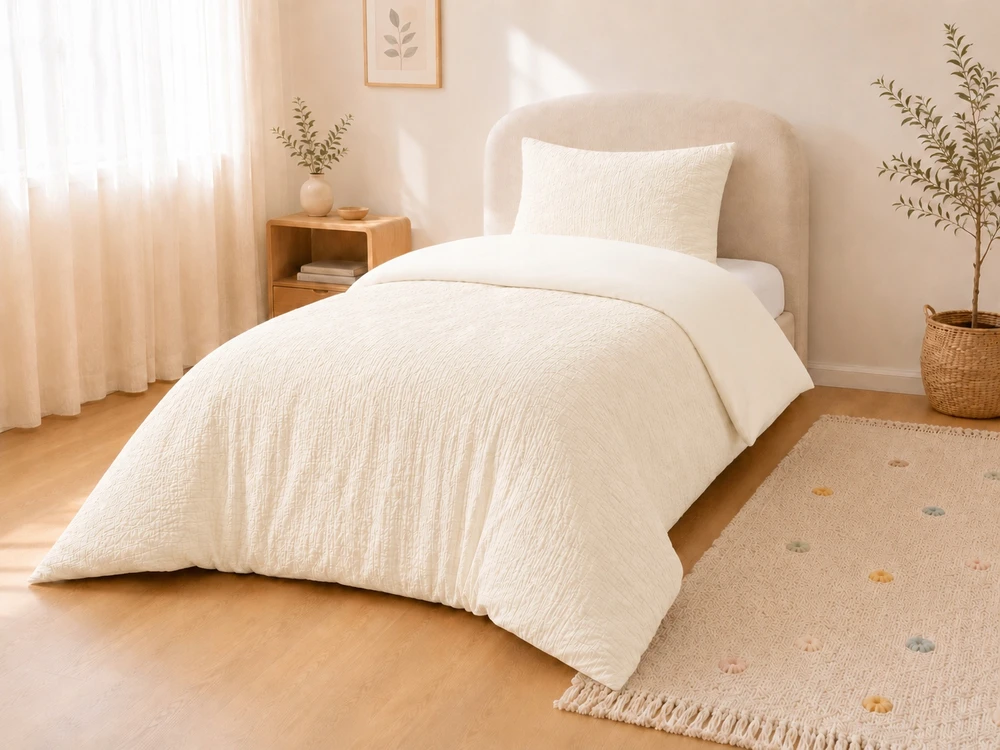 Detexpol Muslin kūdikių patalynė 90x120 kreminė Ekri COTTON Premium