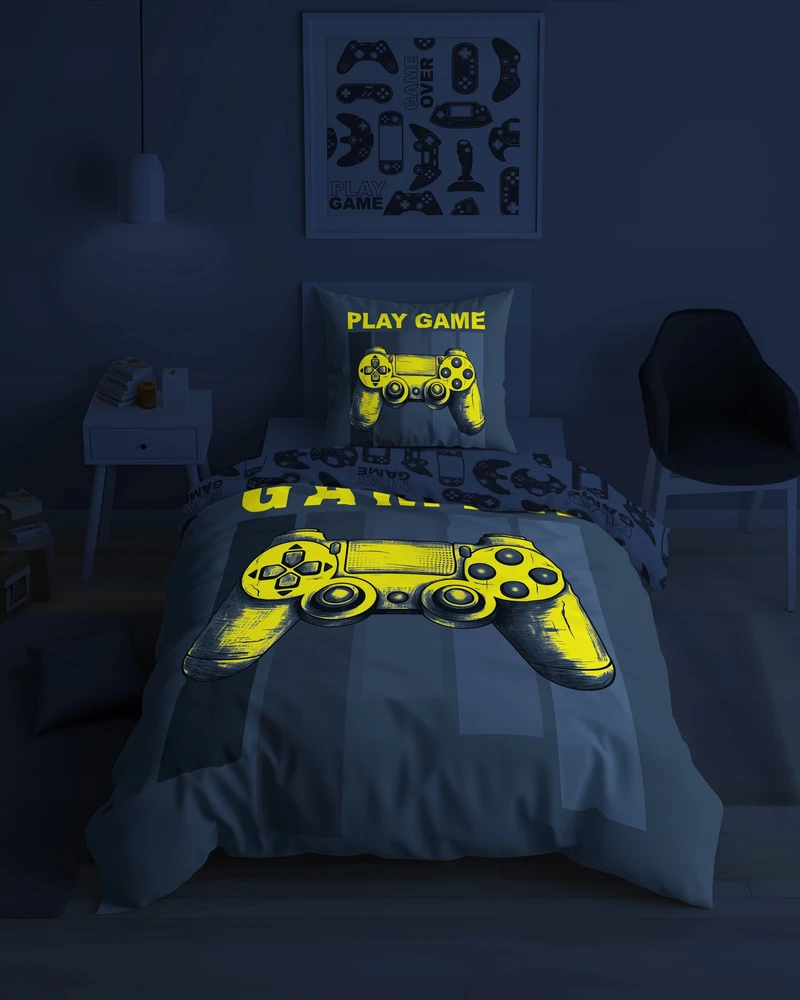 Detexpol PATALYNĖ 140X200 SVĖTINANTIS NAKTINIS PADĖTIS PS5 XBOX GAME OVER GAMER