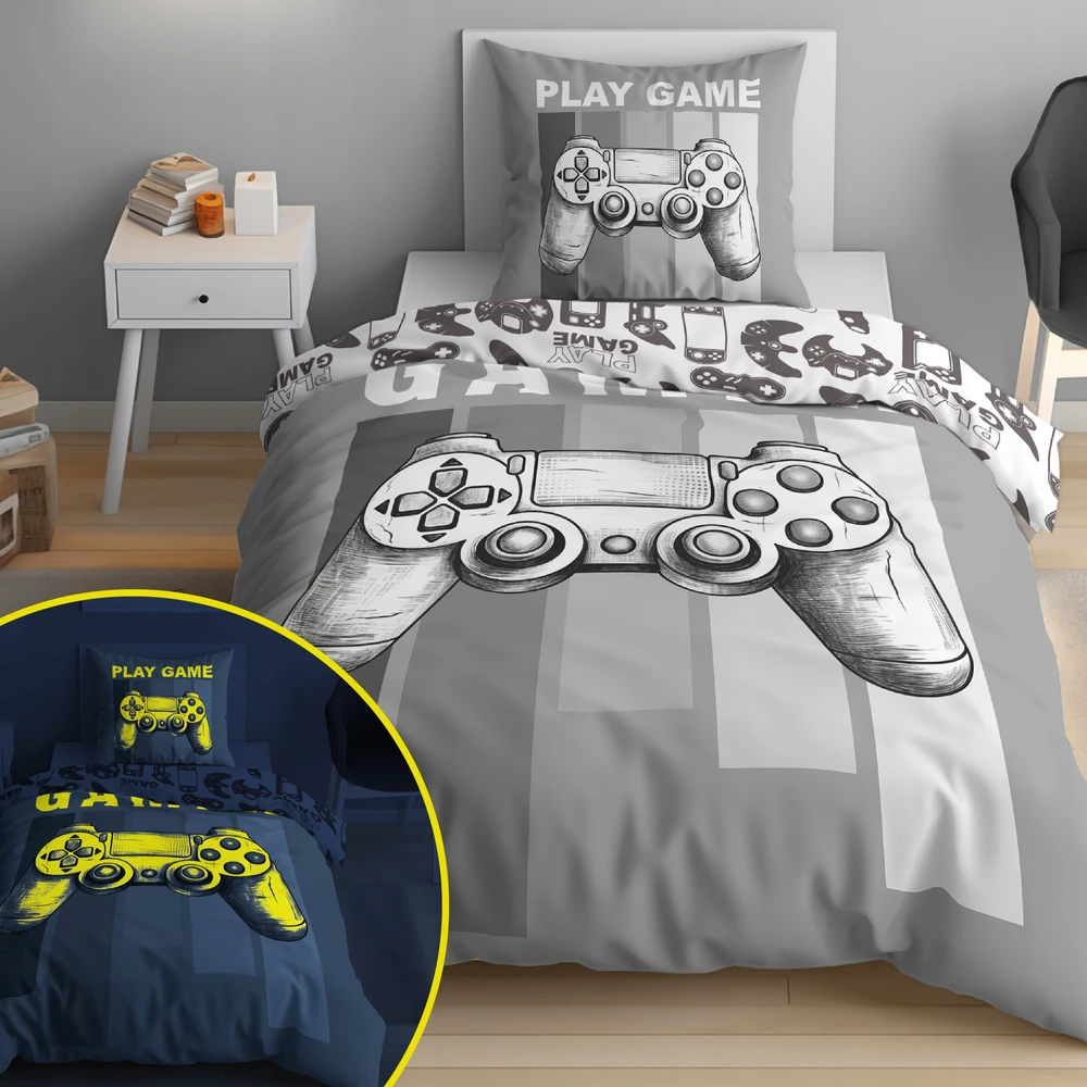 Detexpol PATALYNĖ 140X200 SVĖTINANTIS NAKTINIS PADĖTIS PS5 XBOX GAME OVER GAMER