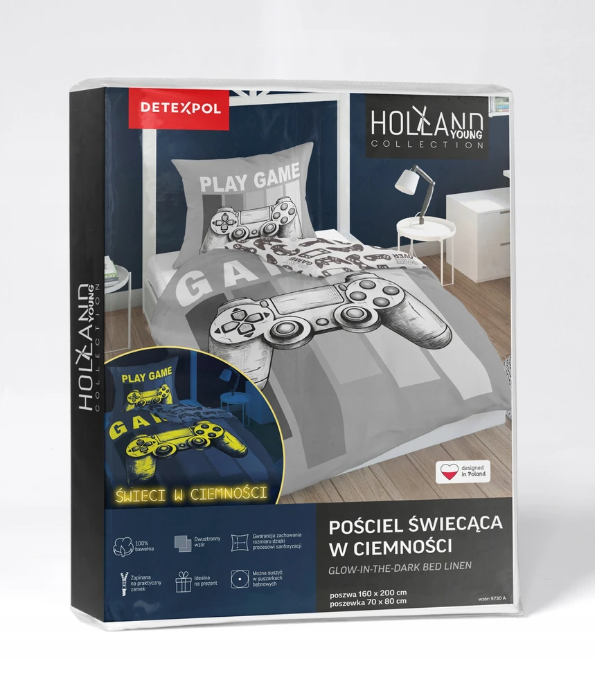 Detexpol PATALYNĖ 140X200 SVĖTINANTIS NAKTINIS PADĖTIS PS5 XBOX GAME OVER GAMER