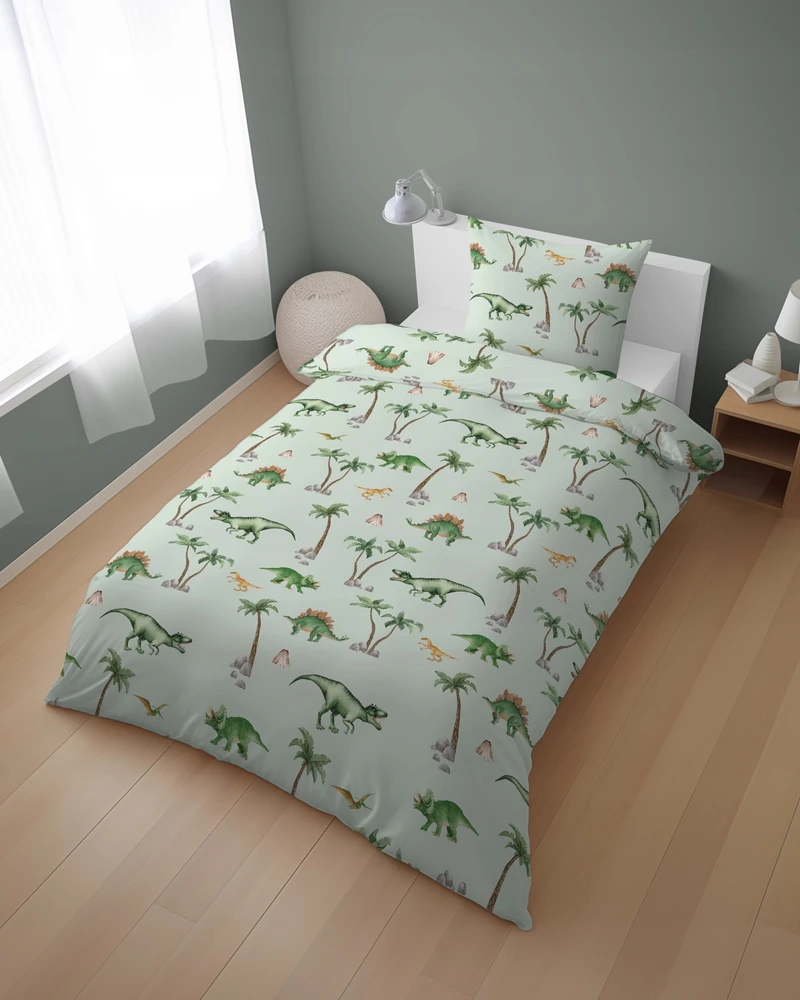 Detexpol Patalynė DWUSTRONNA BAWEŁNIANA 160x200 DINUŚ DINOZAURY