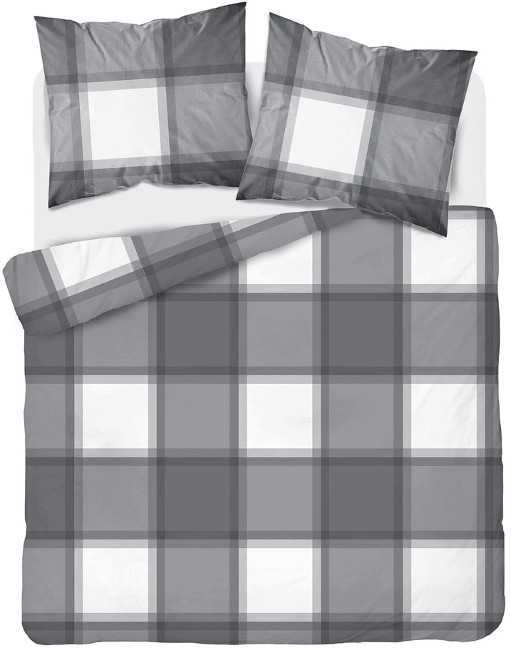 Detexpol Patalynė Flanelowa 220x200 KRATKA 100% Medvilnė Gruba i Ciepła JESIEŃ ZIMA