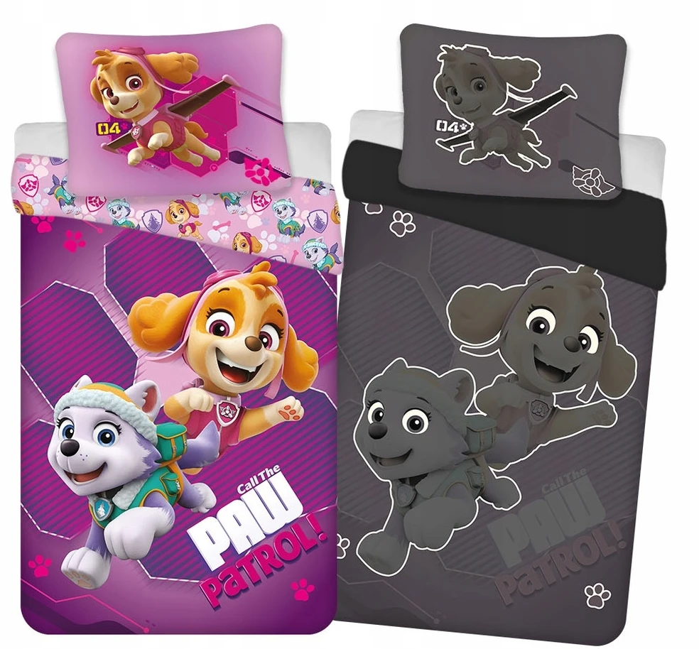 Detexpol Patalynė Švyti tamsoje 140x200 PAW PATROL šuniukai Rožinė