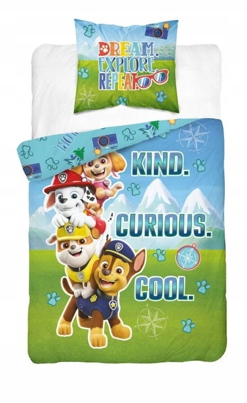 Detexpol PAW PATROL medvilninė patalynė 160x200, LUMINOUS