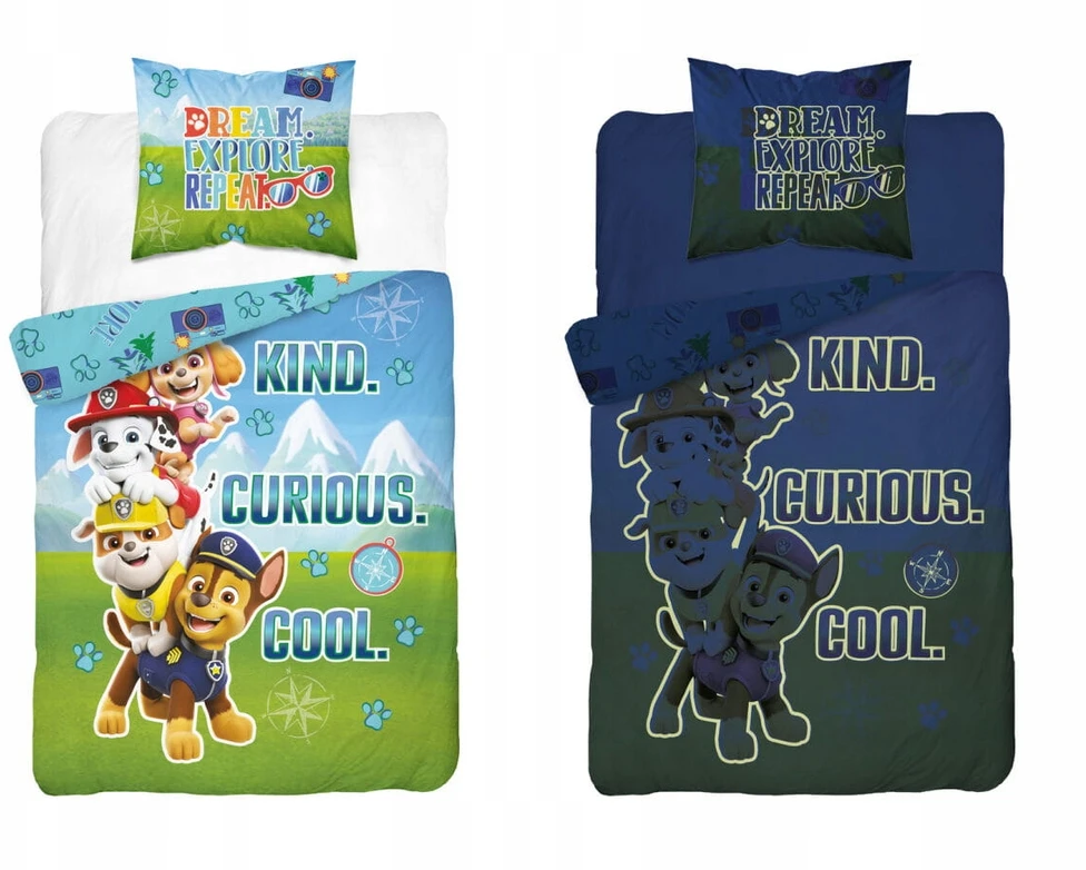 Detexpol PAW PATROL medvilninė patalynė 160x200, LUMINOUS