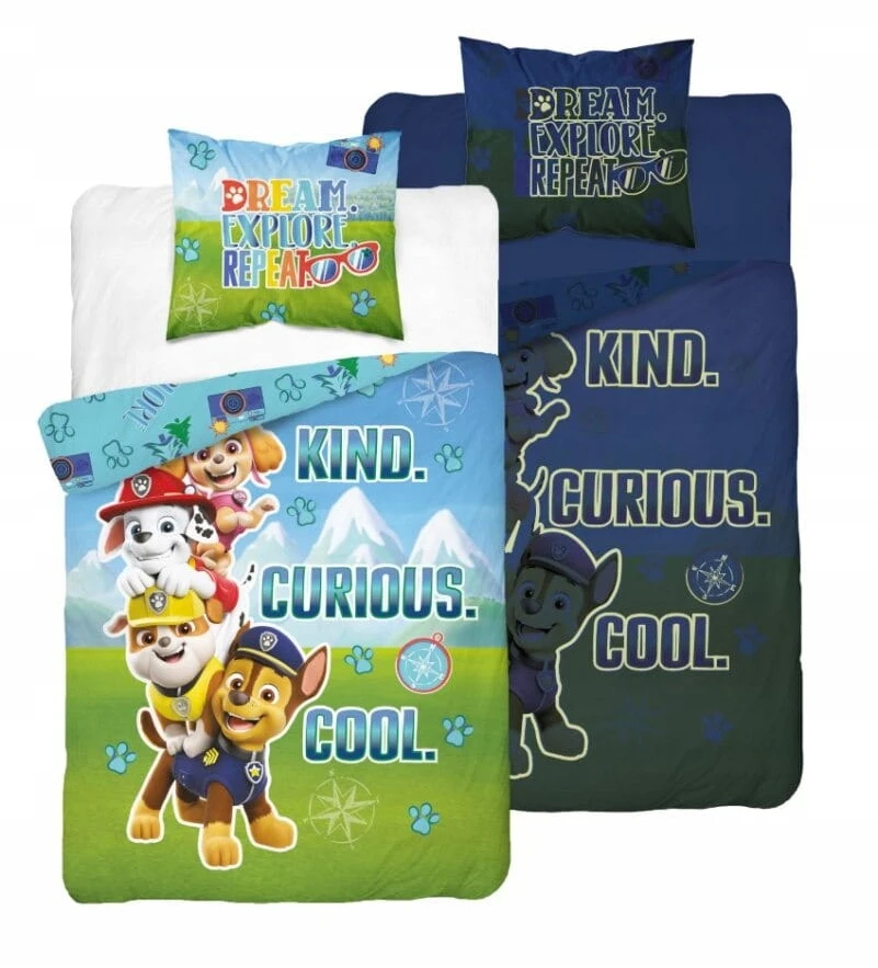 Detexpol PAW PATROL medvilninė patalynė 160x200, LUMINOUS