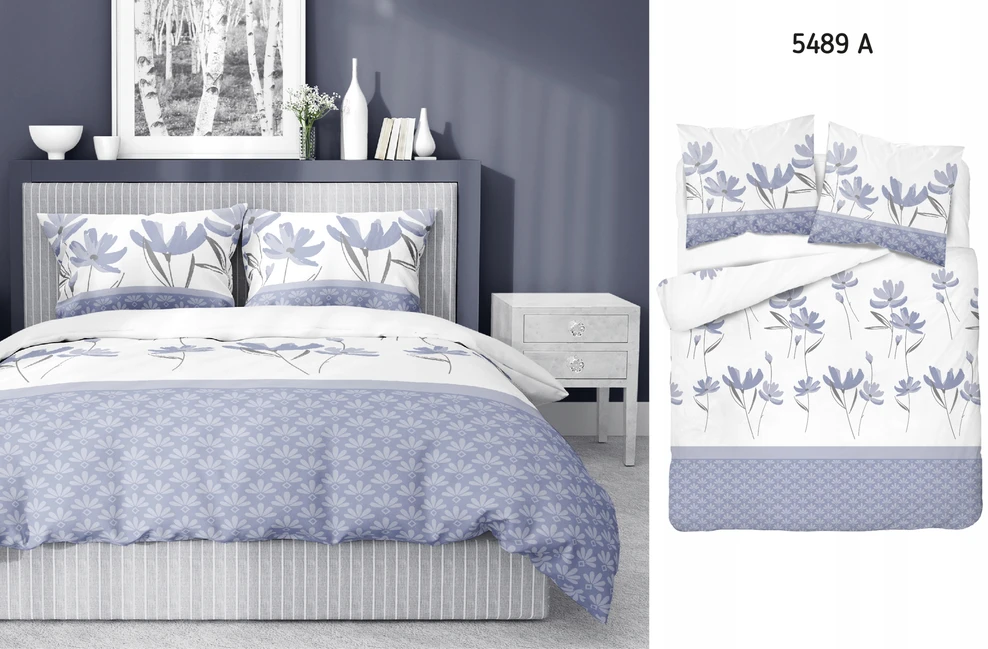 Patalynės komplektas Detexpol Satininė medvilninė patalynė PREMIUM 140x200 + pagalvės užvalkalas 70x80