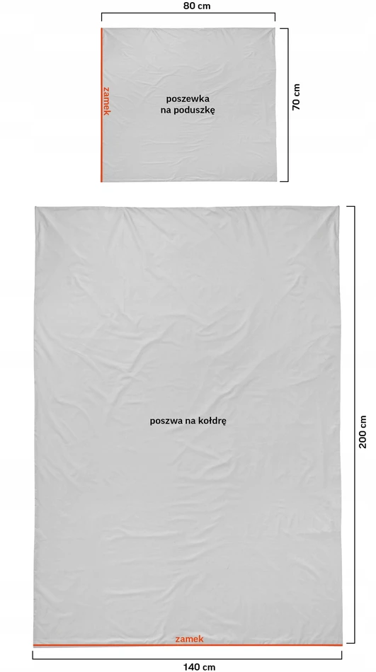 Patalynės komplektas Detexpol Satininė medvilninė patalynė PREMIUM 140x200 + pagalvės užvalkalas 70x80