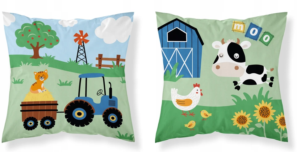 Detexpol Užvalkalas Niemowlęca bawełniana 40 x 40cm wesoła farma