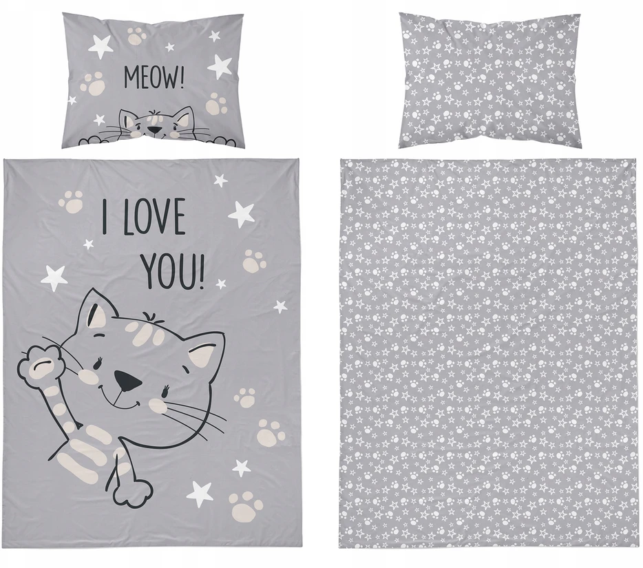 Patalynės komplektas Detexpol Vaikiška patalynė lovai 100X135 BABY CAT vaikiškam kačiukui