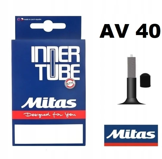Dętka rowerowa RUBENA MITAS 24 x 1 - 1 3/8 zawór AV40 dydis 25/37 - 540