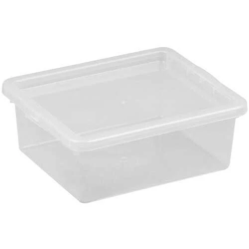 NHG Dėžė su dangčiu Basic box Plast Team 1.5L permatoma