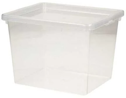 NHG Dėžė su dangčiu Basic box Plast Team 3L permatoma