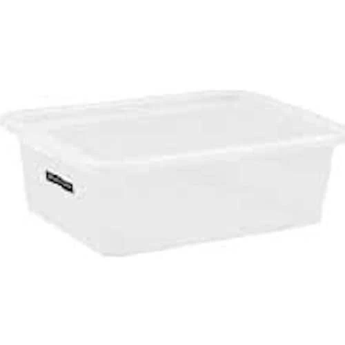 Dėžė su dangčiu Basic box Plast Team 52L permatoma