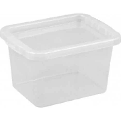 NHG Dėžė su dangčiu Basic box Plast Team 9L permatoma