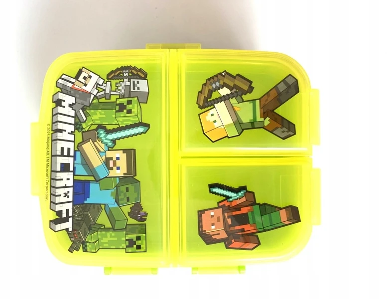 Dėžutė pusryčiams Stor Minecraft 900 ml, 3 skyrių