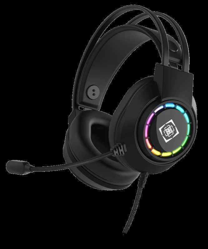 DH220 USB stereo žaidimų ausinės DELTACO GAMING, RGB, juodos / GAM-168 / 4222325