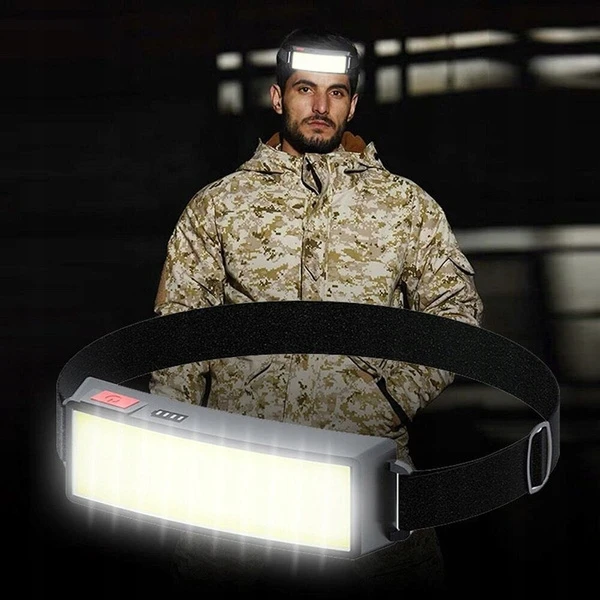 Diaway LATARKA CZOŁOWA LED AKUMULATOROWA MOCNA CZOŁÓWKA TAKTYCZNA LM USB SZPERACZ
