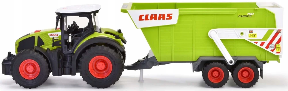 „Dickie Farm“ didelis „Claas“ traktorius su 64 cm priekaba