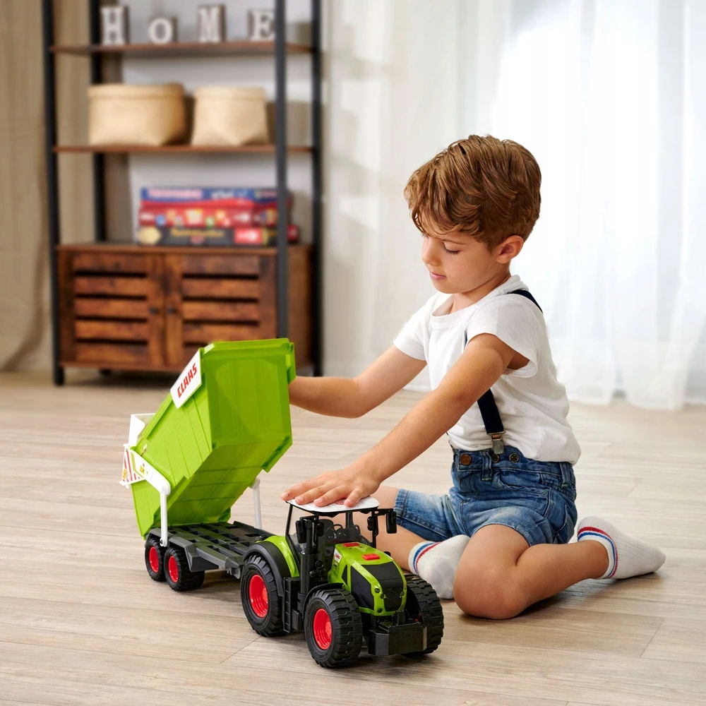 „Dickie Farm“ didelis „Claas“ traktorius su 64 cm priekaba