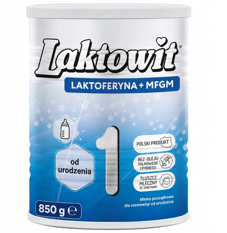 Didelė skardinė modifikuotas pienas Laktowit 1 LACTOFFERIN Pradinis 0-6 m 850 g