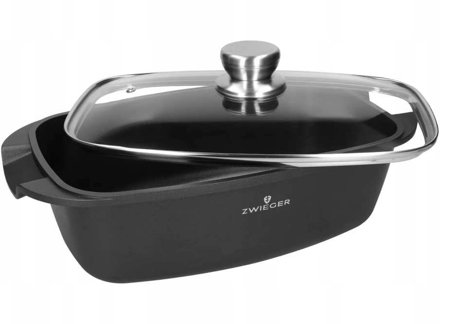 Didelė ZWIEGER Raudonas LINE neprideganti kepimo skarda 33 cm