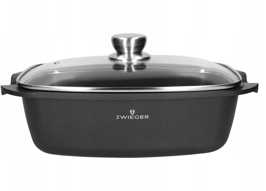 Didelė ZWIEGER Raudonas LINE neprideganti kepimo skarda 33 cm