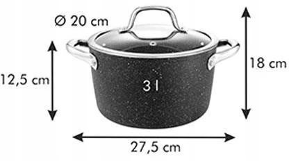DIDELIS ANTI-STICK PUODAS SU DANGIU TESCOMA 6l