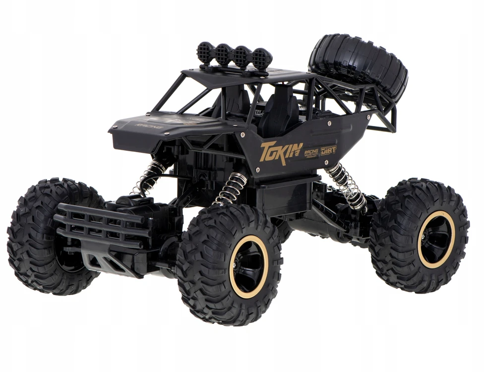 DIDELIS BEKELIŲ RC AUTOMOBILIŲ MONSTRAS 4x4 METAL LED LED