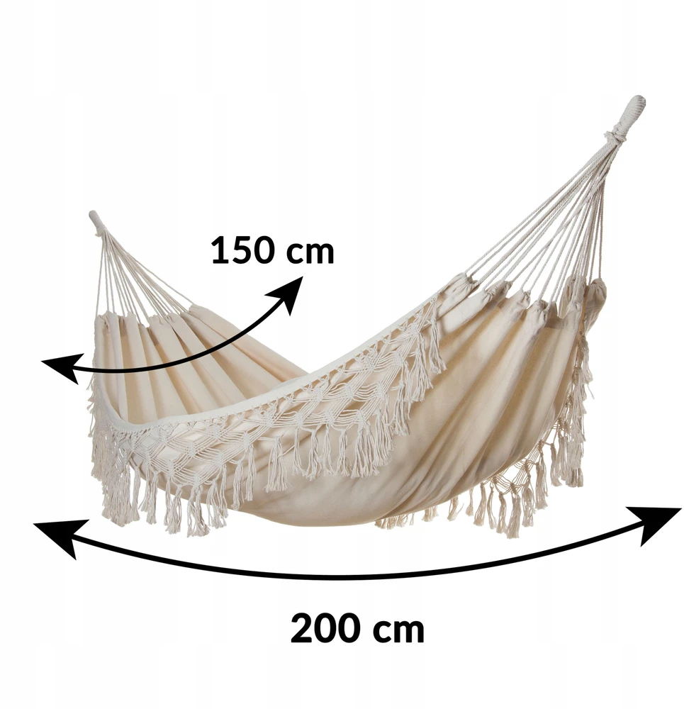 Sinntenn Coltd Didelis boho sodo hamakas Midas 150x200