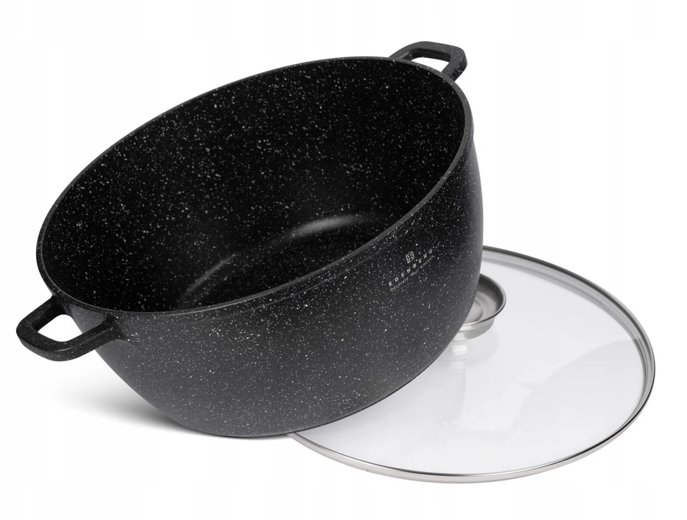 DIDELIS FUNKCINIS MARMURINIS PUODAS SU DANGIU 18,5 L 40 cm EDENBERG 8155