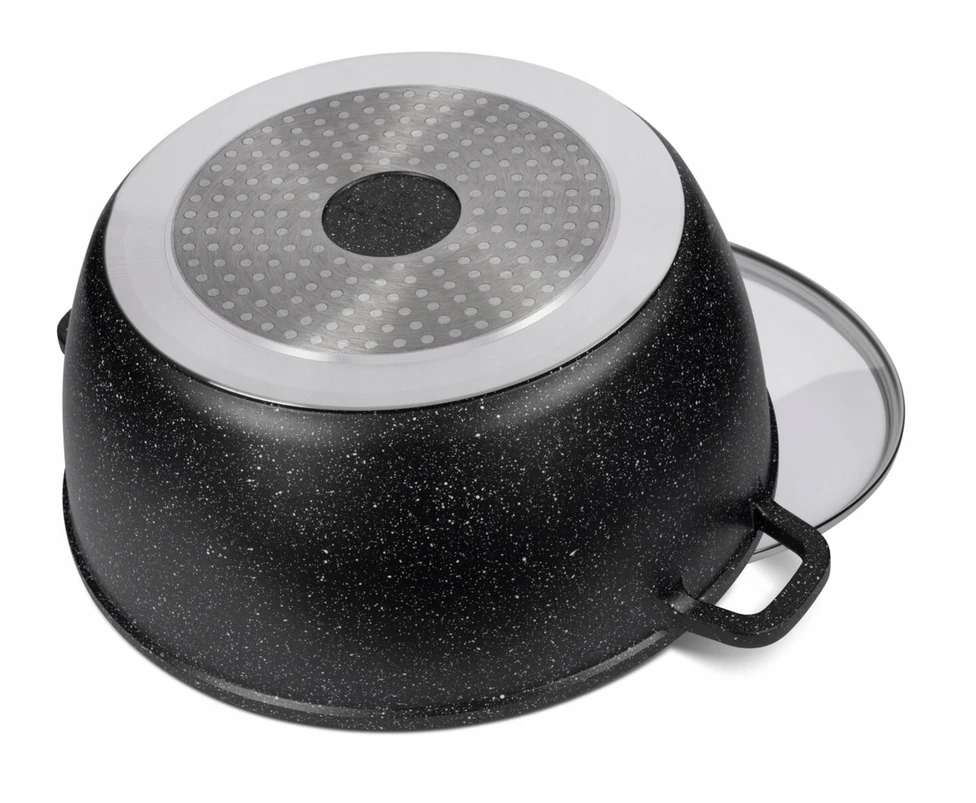DIDELIS FUNKCINIS MARMURINIS PUODAS SU DANGIU 18,5 L 40 cm EDENBERG 8155
