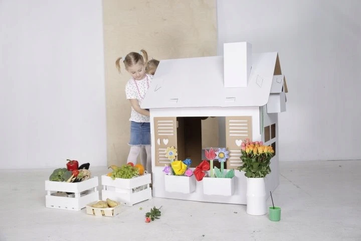 DIDELIS KARTONO NAMAS SURINKTI IR DAŽYTI TEKTORADO FLORIST
