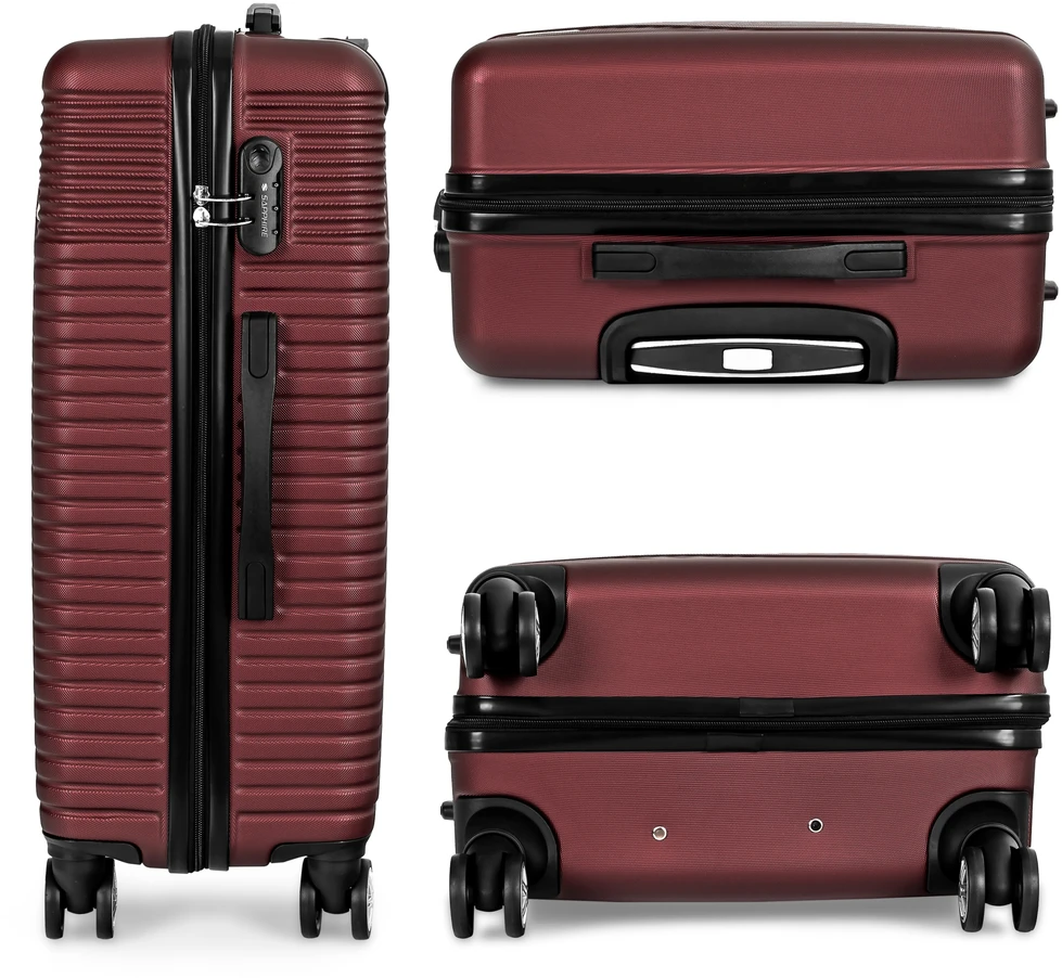 Didelis lagaminas Sapphire ST-140 Duo, L, raudonas