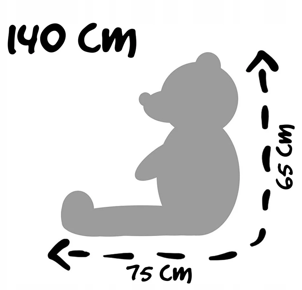 DIDELIS MEŠIKIS 140 cm TEDBI PLIUSAS MASKOTAS